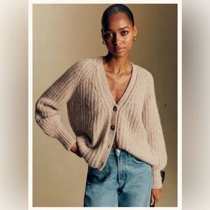 Sezane Basile Beige Women's Sweater